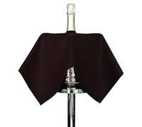 BOTTLECLOTHS - Original Collection, paño para botellas de hielo, algodón, 54 cm, agujero central, círculo cosido (negro, paquete de 1)