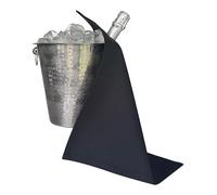 BOTTLECLOTHS - Original Collection, Paño para Cubo de Hielo, Algodón, 42 cm, Agujero en Esquina, Círculo Cosido (Negro, Paquete de 1)