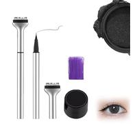 Bottom Eyelash Stamp Kit, Eyelash Stamper for Bottom Lashes, Lower Eyelash Stamp Waterproof, Reusable Lower Eyelash Extensions Stamps, 2-in-1 Eyelash Stamp Kit with Ink (Black)