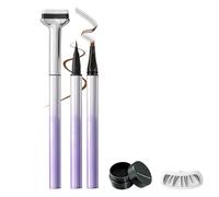 Bottom Eyelash Stamp Set - Precise Lower Lash Makeup Tool | Smudge-Proof Waterproof Eyelash Stamp for Beginners, Professional Cosmetic Tool for Dating, Commuting & Travel