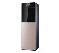 Bottom Loading Bottled Water Cooler Dispenser | Floor-Standing Water Machine with Glass Doors, For Home Office Coffee Tea Bar Dorm(Brown a)