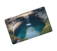 Bottomless Hole Carpet - Optical Illusion Absorbent Floor Mat, Non Skid Area Rug | Creative Interior Decor for Home Office Bathroom, Entry Hall Corridor, Dormitory Styling Accent, Visual Depth Design