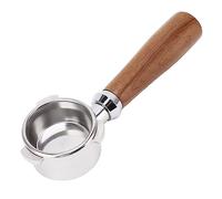 Bottomless Portafilter, Stainless Steel Portafilter, 3 Ears Portafilter with Portafilter Basket Removal Tool Compatible for Homes, Kitchens, Offices, Coffee Shops (54mm)