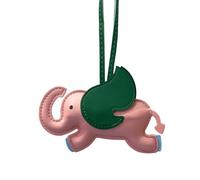 Bottone Bonito llavero con colgante de bolsa de elefante, de piel sintética, correas de teléfono, llavero elegante para entusiastas de la moda, rosa, Talla única