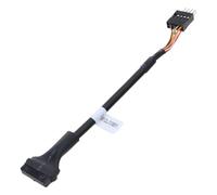 Bottone Cable convertidor USB 3.0 a USB 2.0 de 19/20 pines a macho hembra de 9 pines para placa base, conectores de panel frontal