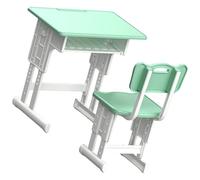 Bottone Casas de muñecas en miniatura, suministros escolares, kits de sillas realistas para escritorio y silla, perfectos para escuelas, accesorios de fotos, casas de muñecas coleccionables