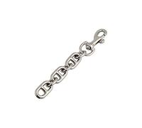 Bottone Correas extensoras de correa, accesorios de decoración para bolsos, bolsos, bandoleras, bolsos cruzados, extensores de correa, Silver, 17cm