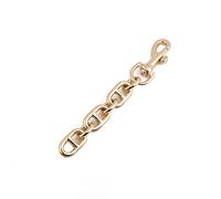 Bottone Correas extensoras de correa, accesorios de decoración para bolsos, bolsos, bandoleras, bolsos cruzados, extensores de correa, Gold, 17cm