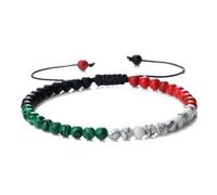 Bottone Cuerda de algodón tejida a mano multiusos colorida con nudo cuádruple, accesorio versátil para todas las edades, resistente al agua, banda de amistad, One Size, como se describe