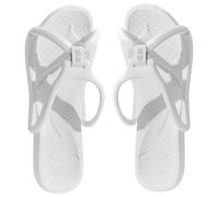 Bottone Pantuflas unisex plegables de viaje, ligeras, antideslizantes, para baño, piscina, transpirables, White, B