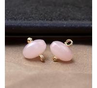 Bottoni di perla, 50 piezas 10 mm verde claro pequeños botones redondos de perlas de resina para manualidades de tela (rosa)