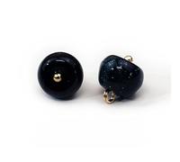 Bottoni di perle, 50 piezas de 11 mm de color púrpura oscuro pequeños botones de bolas redondas de perlas para hacer tela de resina en el mango (19 # negro)