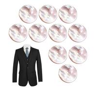 Bottoni In Conchiglia Per Vestiti - Set Da 10 Pezzi Botoni Rotondi Naturali Per Cucera | Bottoni Decorativi Con Due Fori Per Camicie Cardigan Maglioni Artigianato Fai Da Te Cucito Abbigliam