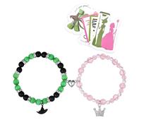 BOTVUG Wicked Bracelet Elphaba Galinda Pulseras a juego Wicked Merch Joyería Accesorios de regalo musical, grande, acero de aleación, sin piedras preciosas, Large, Acero aleado, No es una piedra