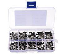 BouBou 200Pcs 10 Valores Transistores Paquete Kit De Surtido De Transistores con Caja De Almacenamiento