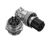 BouBou 20Set Gx16-8 Pin Diámetro Macho Y Hembra 16Mm Cable Panel Conector Gx16 Circular Aviación Conector Enchufe