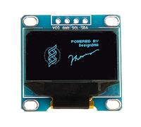 BouBou 5Pcs 0.96 Pulgadas 4Pin Iic I2C Ssd136 128X64 DC 3V-5V Módulo De Pantalla OLED Azul para