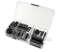 BouBou 66Pcs Dip IC Enchufes Adaptador Tipo De Soldadura Enchufe Kit 6/8/14/16/18/20/24/28 Pines