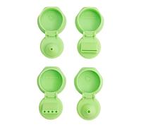 Bouchons Souples Pour Flacons | Lot De 4 Couvercles Pour Récipients De Cuisine | Bouchons Doseurs Pour Flacons De Sauce | Idéal Pour La Maison, Le Bureau, La Cuisine, Restaurants, Buffets,