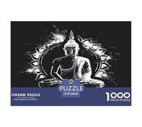 Bouddha Puzle Desafíos Divertidos Decoración Familiar 1000 Piezas bouddhisme Rompecabezas Imposible Juguetes Desafiantes para Adultos 38x26cm/1000pcs