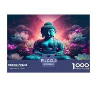 Bouddha Puzzle Desafíos Divertidos Decoración Familiar 1000 Piezas Juguetes Desafiantes bouddhisme Puzle Entretenimiento Creativo para Adultos 38x26cm/1000pcs