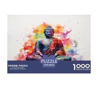 Bouddha Puzzle Juguete Educhativo Decoración del Hogar 1000 Piezas bouddhisme Rompecabezas Imposible Entretenimiento Creativo para Adultos 38x26cm/1000pcs