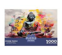 Bouddha Puzzle Juguete Educhativo Decoración del Hogar 1000 Piezas bouddhisme Rompecabezas Imposible Entretenimiento Creativo para Adultos 38x26cm/1000pcs