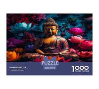 Bouddha Puzzle Regalo Creativo Decoración del Hogar 1000 Piezas bouddhisme Rompecabezas Familiar Juego De Habilidad para Adultos 70x50cm/1000pcs