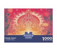 Bouddha Statue Puzzle Desafíos Divertidos Decoración del Hogar 1000 Piezas bouddhisme Rompecabezas De Decoración Juego De Habilidad para Adultos 38x26cm/1000pcs