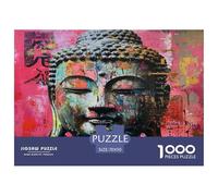 Bouddha Statue Puzzle Desafíos Divertidos Decoración del Hogar 1000 Piezas Juguetes Desafiantes bouddhisme Puzle Juego De Habilidad para Adultos 70x50cm/1000pcs