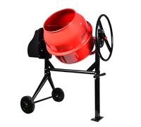 BOUDECH - Beton 180 - Hormigonera eléctrica profesional 180 l 800 W - Amasadora para cemento/mortero/calcetruzzo.