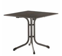 Bouelvard-Klapptisch 80x80cm Estructura de Acero Gris Hierro/Vivodur-Platte