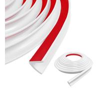 BOUFEIDA J Shape RV Rain Channel, 10m Autoadhesivo, recorridos por goteo de PVC, tiras extendidas de lluvia para el techo para vehículos, camiones, autocaravanas, bote, automóvil, camioneta, puerta