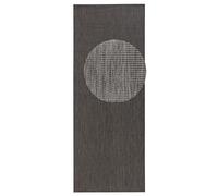 bougari Match en de y Exterior Alfombra, Polipropileno, Antracita, 200.0 X 80.0 x 0,8 cm
