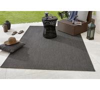 bougari Match en de y Exterior Alfombra, Polipropileno, Antracita, 290.0 X 200.0 X 0,8 cm