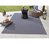 bougari Match en de y Exterior Alfombra, Polipropileno, Azul, 170.0 x 120.0 X 0,8 cm