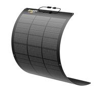 BougeRV Arch Pro 100W Panel Solar Flexible Antisombras,27 Diodos de Bypass | N-Type Fibra de Vidrio 16BB Célula Mono 25% Alta lexible hasta 270°, Autocaravana Barco Jardín 12/24V