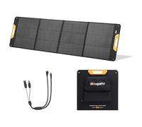 BougeRV Panel Solar Plegable 200W, 25% Eficiencia N-Type Portátil con XT60 DC7909, Placa Solar Fibra de Vidrio IP65 para Generador Solar Camping Exterior Jardín