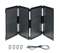 BougeRV Panel solar plegable ETFT de 100 W, fibra de vidrio 270°, 2 kg, módulo solar con salidas DC/USB-C/USB-A, panel solar portátil con carabinero, compatible con teléfono móvil, tableta, estación