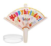 Bougie Anniversaire Ventilateur Drôle Pour Gâteau | Décoration Créative Anniversaire 12 cm | Accesorio De Fête Rigolo Humour Fournitures De Souhait