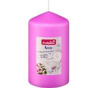 Bougie pilier, lisse 140/80 violet, 1 pièce - Marque DM Allemagne - Compatible avec profissimo - Stumpenkerze glatt 140/80 lila, 1 St