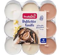 Bougies parfumées à la vanille, 1 pièce - Marque DM Allemagne - Compatible avec profissimo - Duftlichter Vanille, 1 St