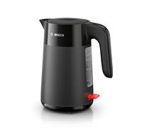 Bosch Hervidor eléctrico TWK2M163 – 1,7 L 2400 W, indicador nivel agua, apagado automático – Negro
