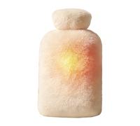 Bouillotte 2L En Peluche Mignonne - Poche D'Eau Chaude Chauffe-Ventre Pour Crampes Et Confort | Pour Maison, Chambre, Salon, Bureau, Voyage, Camping, Hiver, Corps Et Abdomen
