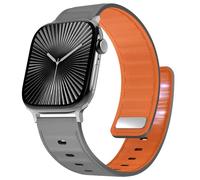 Bouixel Correas magnéticas de cuero para Apple Watch de 49 mm, 46 mm, 45 mm, 44 mm, 42 mm, 41 mm, 40 mm, 38 mm, correa ajustable de cuero genuino para mujeres y hombres, iWatch Ultra 10 9 8 7 6 5 4 3