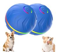 Boujee Gravity Bounce Ball, Smart Dog Jumping Ball, Glowing and Bite-Resistant Vibrating DogBalls,Interactive Dog Toys, Automatic Bouncing and Rotating Balls for Pets, Puppy Essentials Made (B,2 PCS)