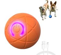 BoujeeGravity Bounce Ball,Shaky Ball Toy for Dog,Automatic Rolling Bouncing Balls Interactive Dogs Toys,Smart Jumping Balls,Teeth Grinding, Boredom Relief, for All Dogs Indoor/Outdoor (Orange A)