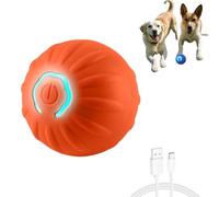 BoujeeGravity Bounce Ball,Shaky Ball Toy for Dog,Automatic Rolling Bouncing Balls Interactive Dogs Toys,Smart Jumping Balls,Teeth Grinding, Boredom Relief, for All Dogs Indoor/Outdoor (Orange B)