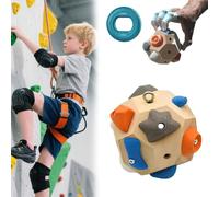Boulder Block para escaladores, pelota de escalada en roca para construir fuerza y precisión, bola de entrenamiento de escalada 3D para entrenamiento de fuerza de dedos, herramienta de entrenamiento