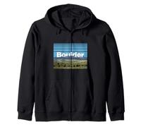 Boulder Colorado Montañas Rocosas Paisaje Vintage Senderismo Sudadera con Capucha